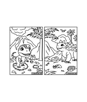 Format mini -Lot de 2 Dinosaures