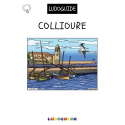 COLLIOURE - Tableau velours et son Ludoguide - Ludocolor