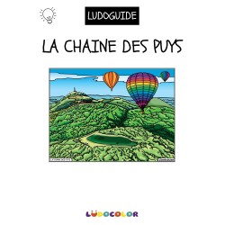 LA CHAINE DES PUYS - Tableau velours et son Ludoguide - Ludocolor
