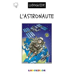 L'ASTRONAUTE - Tableau velours et son Ludoguide - Ludocolor