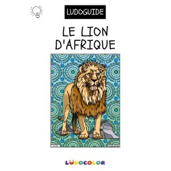 LE LION - Tableau velours et son Ludoguide - Ludocolor