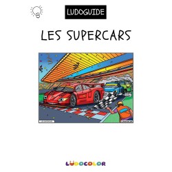 SUPERCARS - Tableau velours et son Ludoguide - Ludocolor