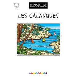 LES CALANQUES - Tableau velours et son Ludoguide - Ludocolor