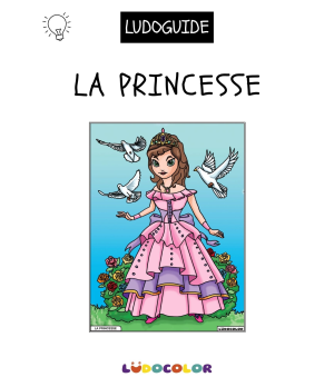 LA PRINCESSE - Tableau velours et son Ludoguide - Ludocolor