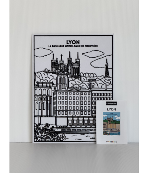 LYON - Tableau velours et son Ludoguide - Ludocolor