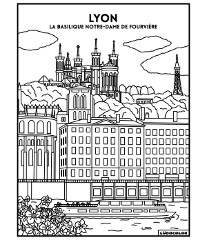 LYON - Tableau velours et son Ludoguide - Ludocolor