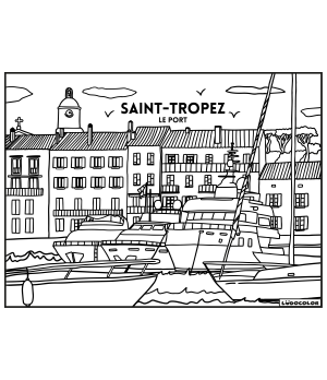 SAINT-TROPEZ - Tableau velours et son Ludoguide - Ludocolor