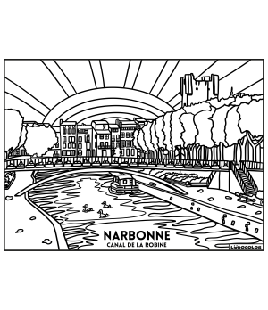 NARBONNE - Tableau velours et son Ludoguide - Ludocolor