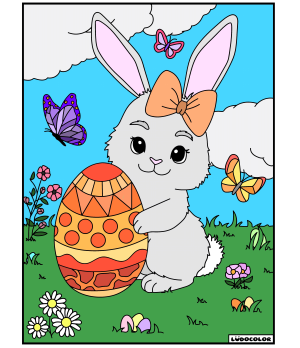 LAPINS - Tableau velours et son livret éducatif - Ludocolor