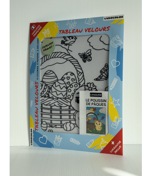 POUSSINS - Tableau velours son livret éducatif - Ludocolor