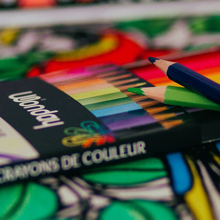 12 crayons de couleur - Wonday