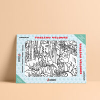 Coloriage velours les animaux de la forêt