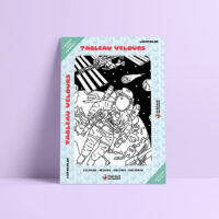 Coloriage velours Astronaute