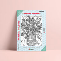 Coloriage velours Bouquet de roses