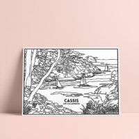 Coloriage velours Cassis - Les Calanques