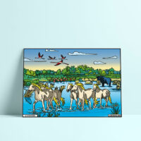 Coloriage velours Camargue