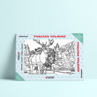 Coloriage velours Cerf