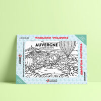 Coloriage velours Auvergne - Chaîne des Puys