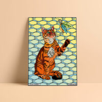 Coloriage velours Chat