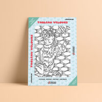 Coloriage velours Chat