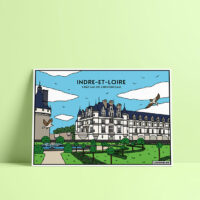 Coloriage velours Indre-et-Loire - Château de Chenonceau