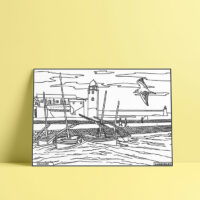 Coloriage velours Collioure