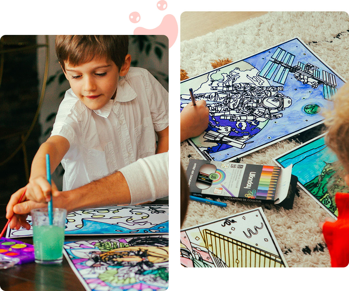 Des coloriages en velours uniques