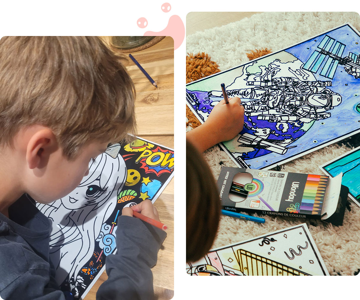 Coloriages en velours uniques