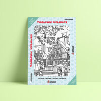 Coloriage velours Dijon - Place François Rude