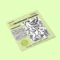 Coloriage velours dinosaures