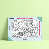 Coloriage velours dinosaures
