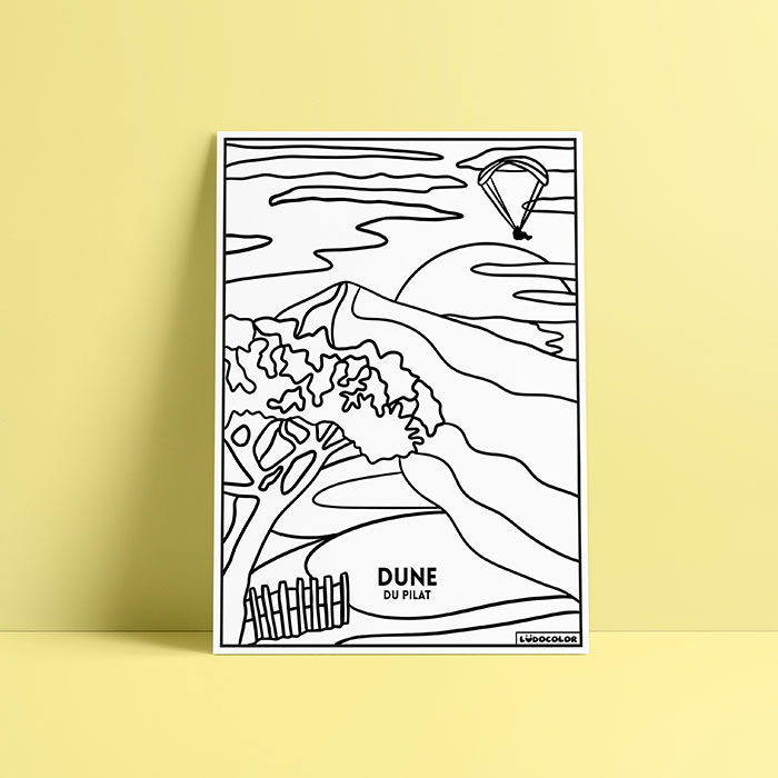 Coloriage velours Dune du Pilat