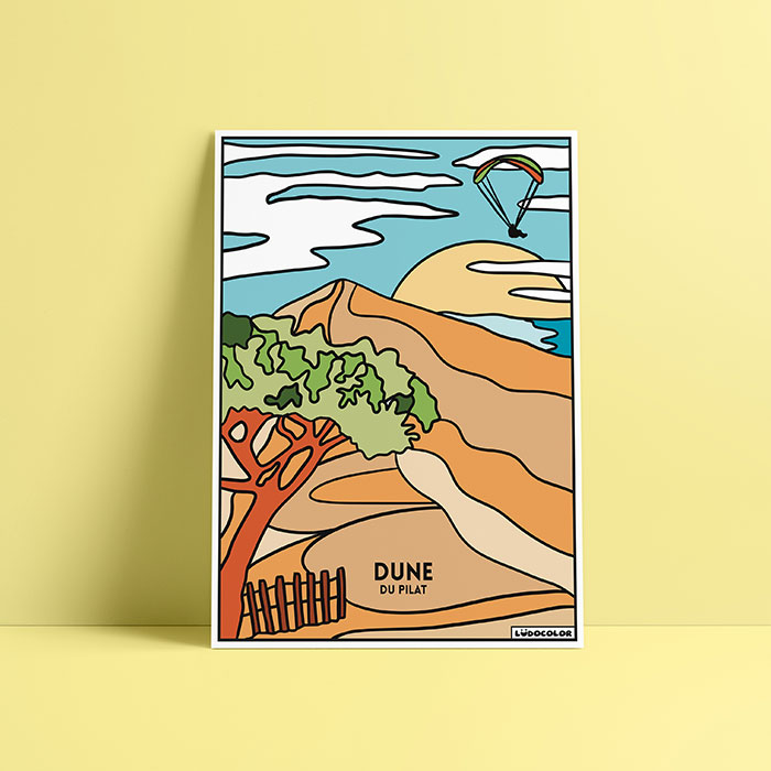 Coloriage velours Dune du Pilat