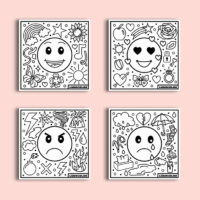 Coloriage velours émotions