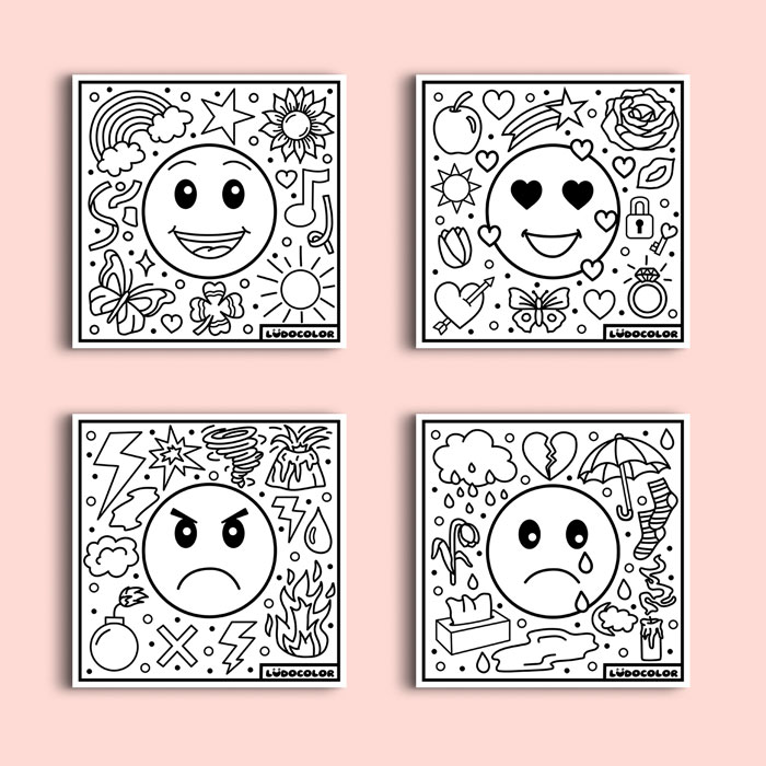 Coloriage velours émotions