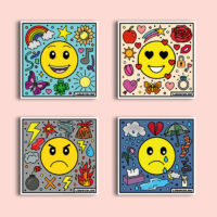 Coloriage velours émotions