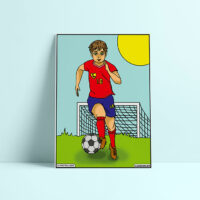 Coloriage velours Football