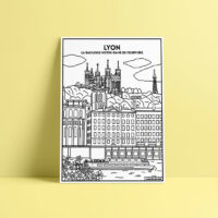 Coloriage velours Lyon - Notre-Dame de Fourvière