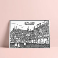 Coloriage velours Hôtel-Dieu - Hospices de Beaune