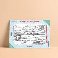 Coloriage velours Lac d'Annecy