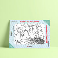 Coloriage velours lapins