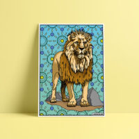 Coloriage velours le lion