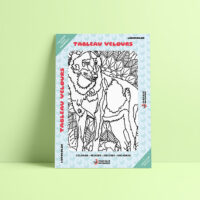 Coloriage velours loup