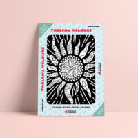 Coloriage velours Mandala soleil