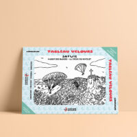 Coloriage velours Savoie - Massif des Bauges - La croix du Nivolet