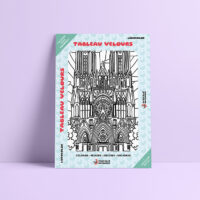 Coloriage velours Cathédrale de Reims
