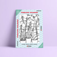 Coloriage velours Orchidées