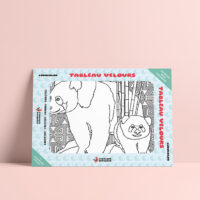 Coloriage velours panda