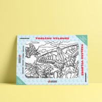 Coloriage velours papillons