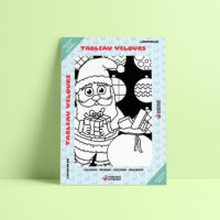 Coloriage velours Père Noël